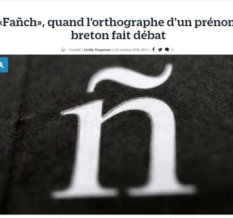 «Fañch», quand l’orthographe d’un prénom breton fait débat