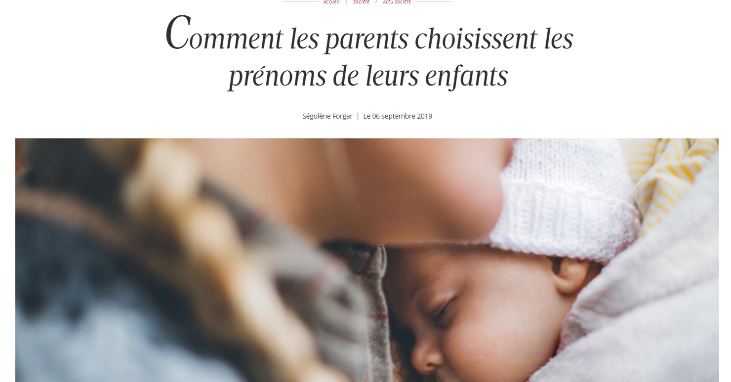 Comment les parents choisissent les prénoms de leurs enfants